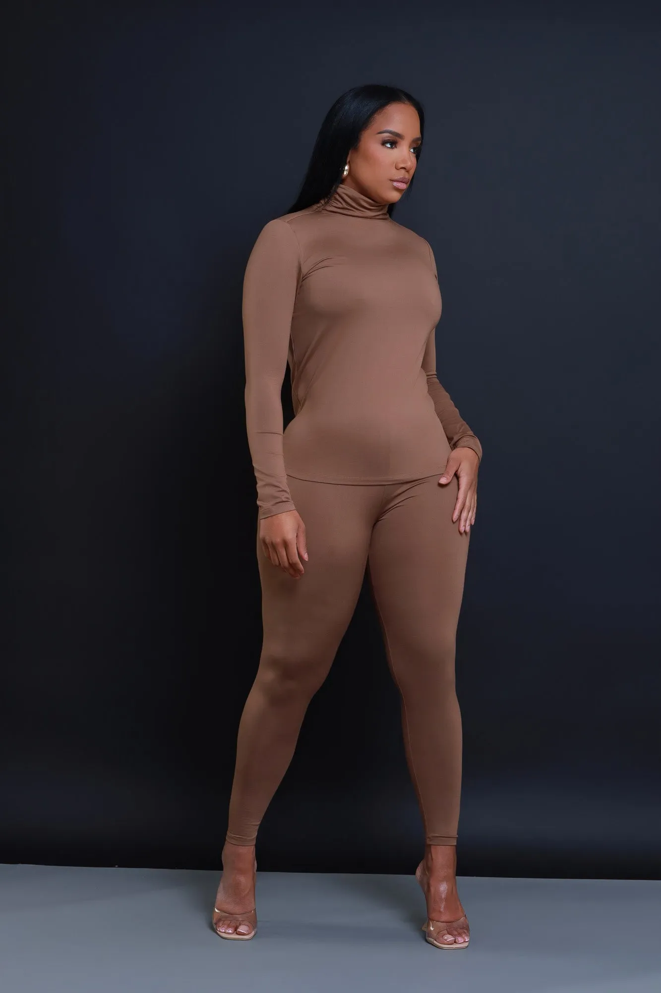 Record Timing Legging Set - Mocha sold by Swankaposh product image thumbnail 5