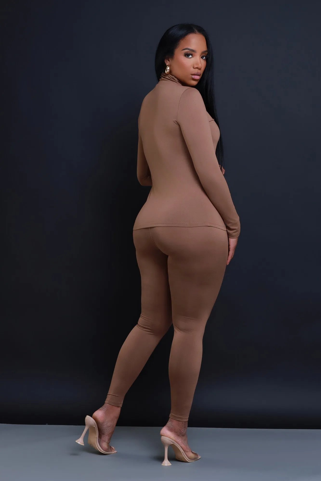 Record Timing Legging Set - Mocha sold by Swankaposh product image thumbnail 3