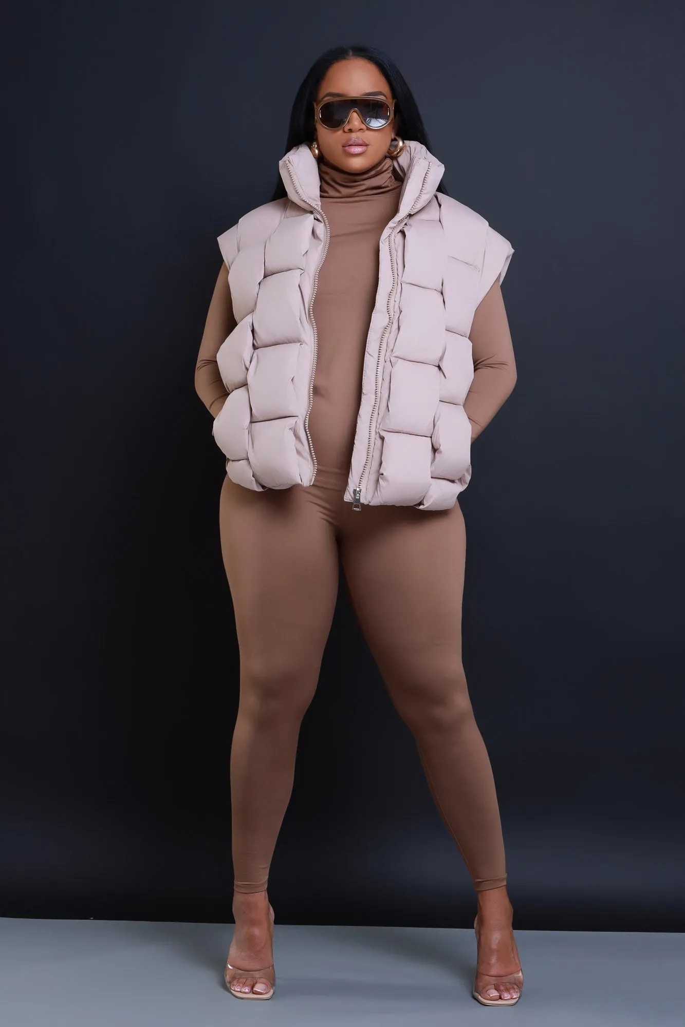 Record Timing Legging Set - Mocha sold by Swankaposh product image thumbnail 4