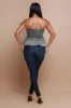No Crumbs Strapless Denim Crop Top - Vintage Denim sold by Swankaposh