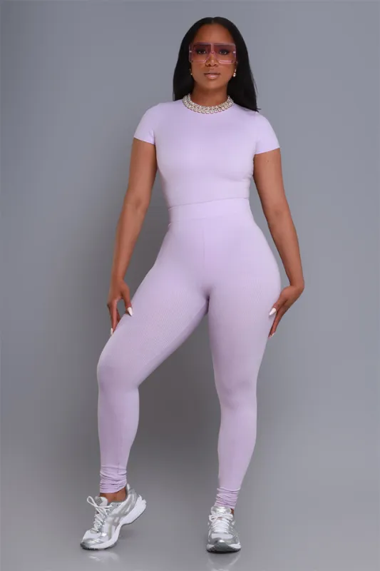 Sweet Tart Cellulite Deleter Ribbed Leggings - Orchid sold by Swankaposh