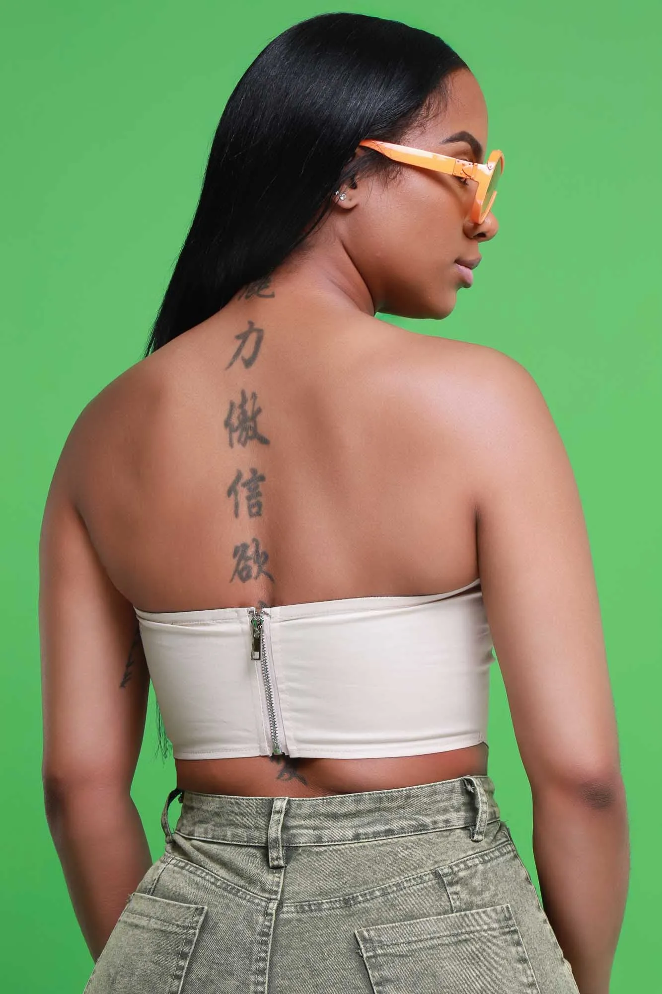 Want It Now Lace Up Corset Top - Beige sold by Swankaposh product image thumbnail 3