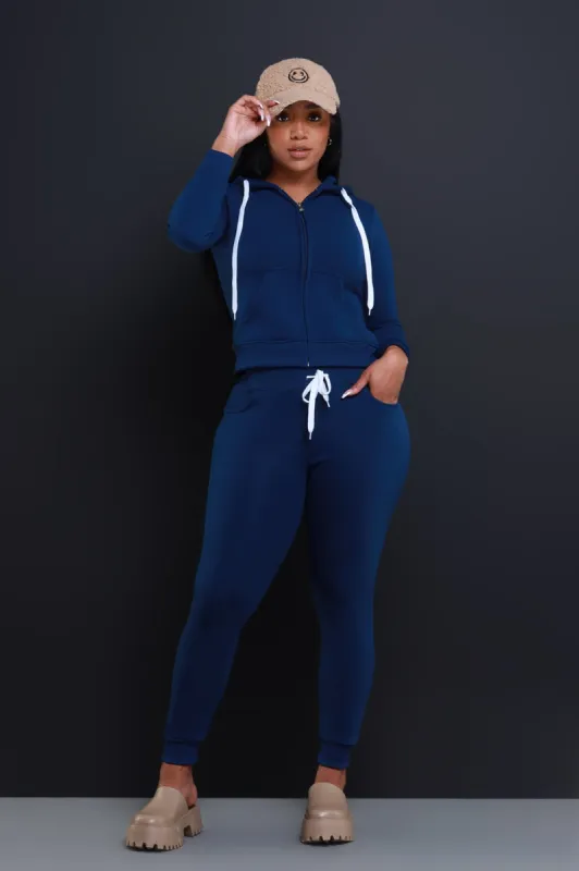 Like That Jogger Set - Navy sold by Swankaposh