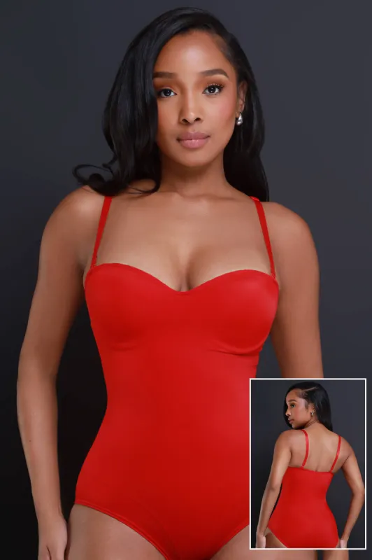 Doctored Form Shapewear Bodysuit - Red No. 124 sold by Swankaposh