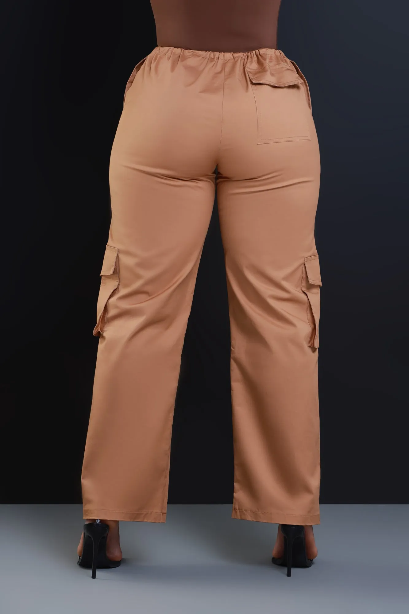 Time To Go High Rise Cargo Pants - Khaki sold by Swankaposh product image thumbnail 3