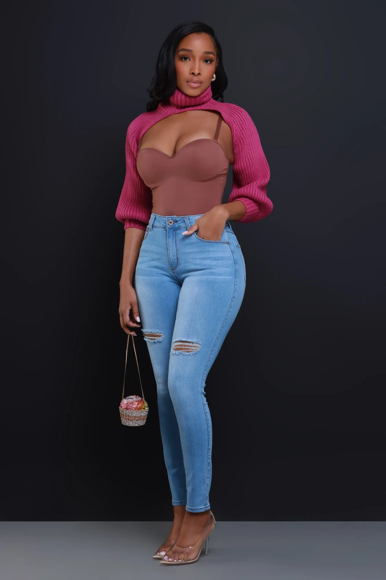 Doctored Form Shapewear Bodysuit - Brown No. 124 sold by Swankaposh product image thumbnail 4