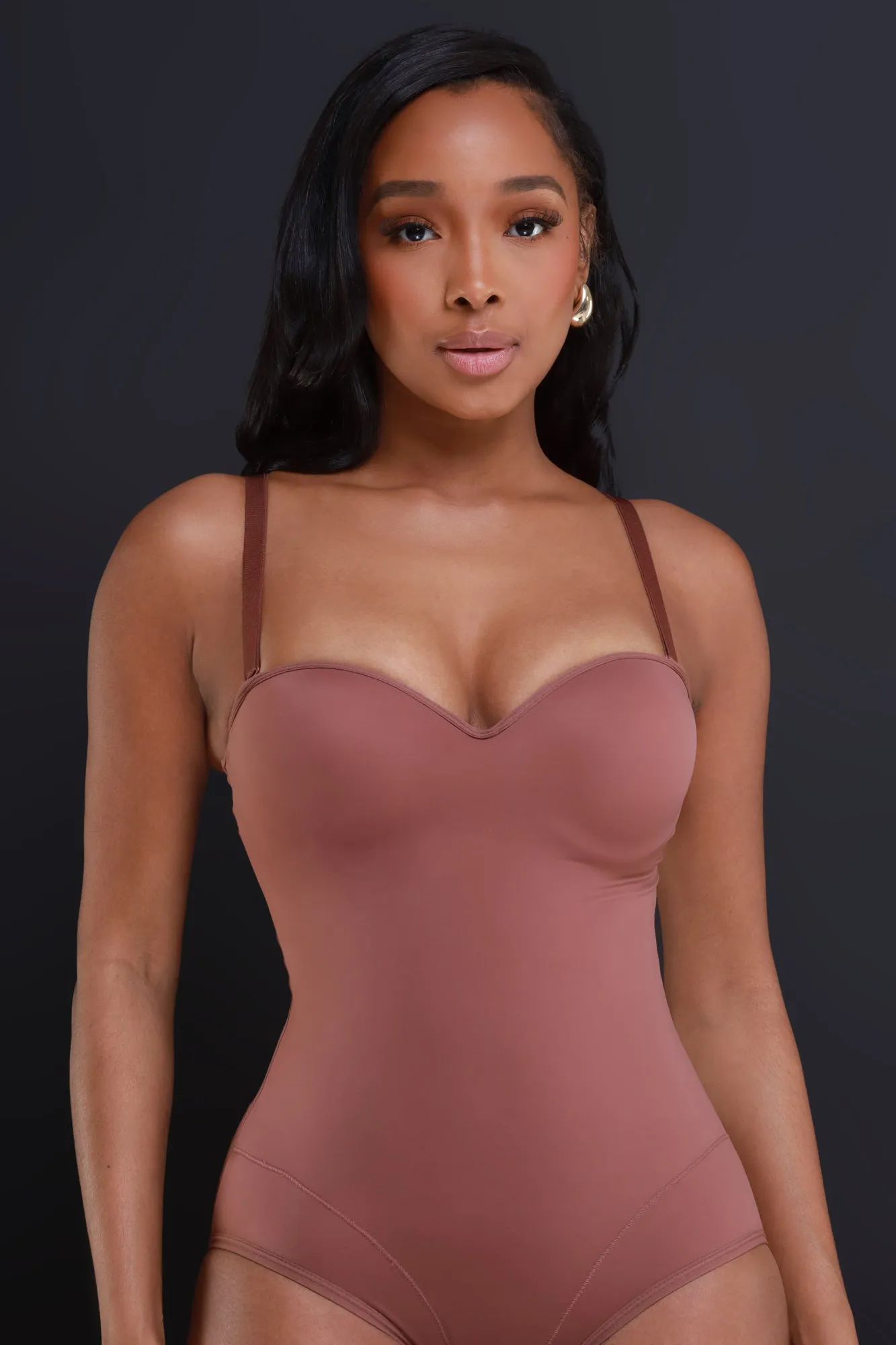Doctored Form Shapewear Bodysuit - Brown No. 124 sold by Swankaposh product image thumbnail 5