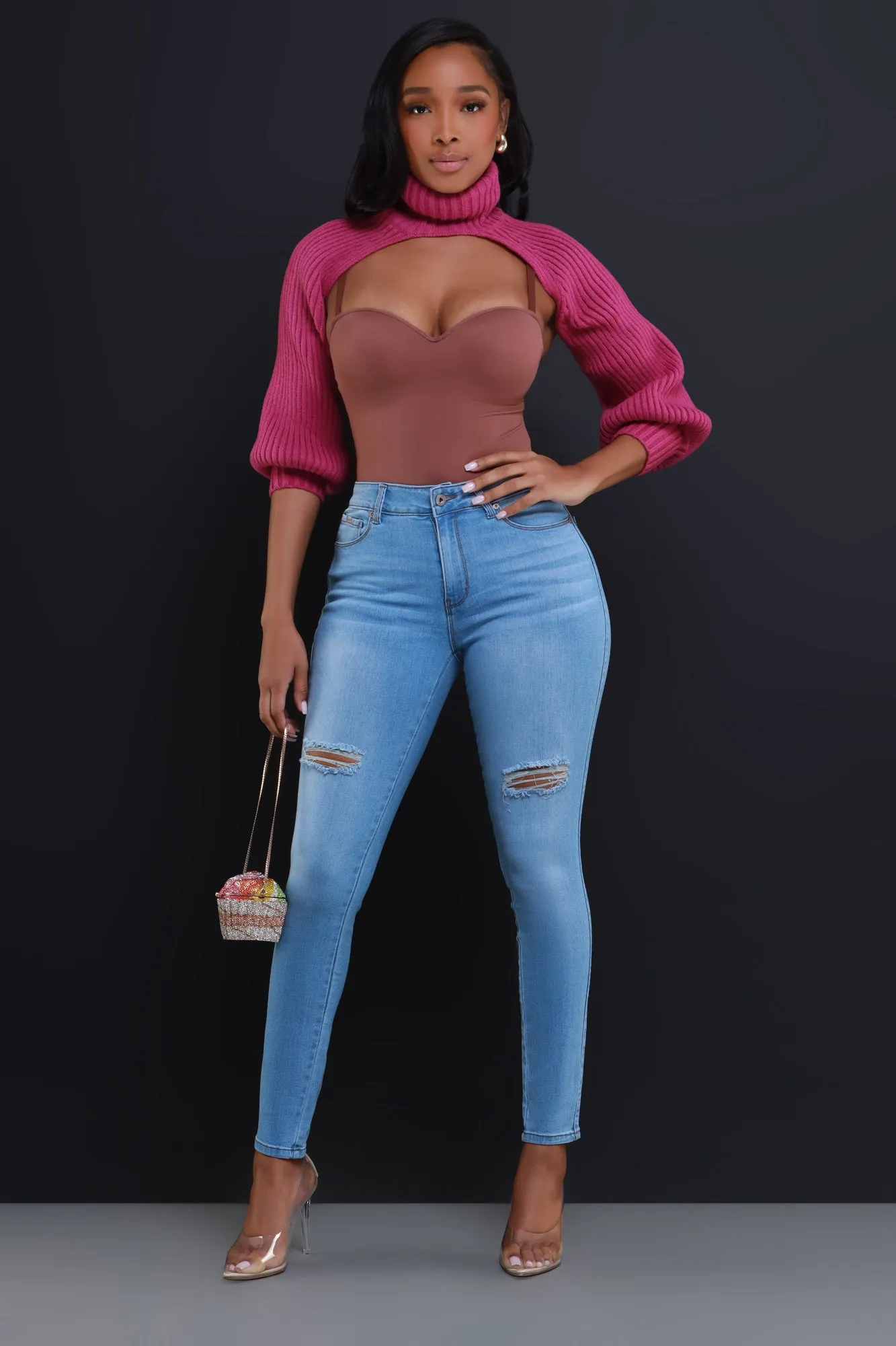 Doctored Form Shapewear Bodysuit - Brown No. 124 sold by Swankaposh product image thumbnail 3