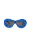 Look Alike Retro Framed Sunglasses - Blue sold by Swankaposh