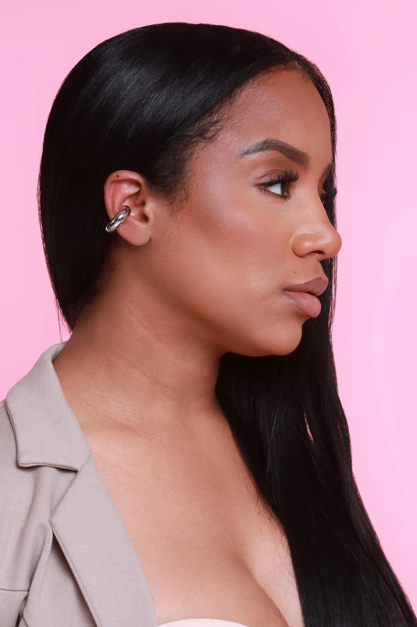 Circle Back Ear Cuff Set - Silver sold by Swankaposh product image thumbnail 2