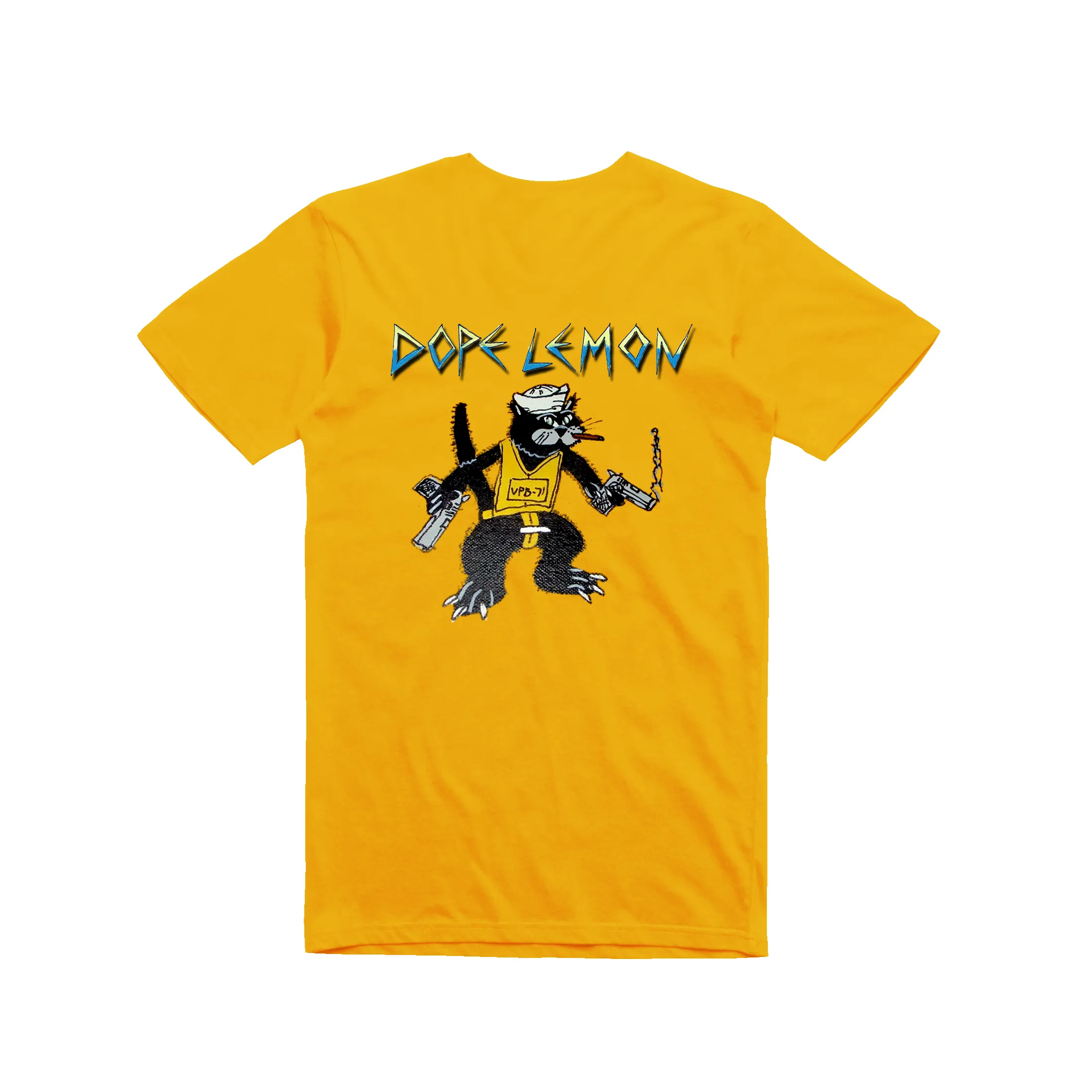 Gun Cat / Gold T-shirt sold by Dope Lemon product image thumbnail 2