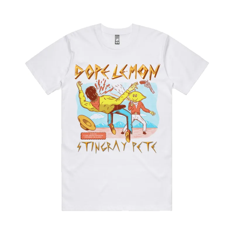 Dope Lemon / Stingray Pete / White T-Shirt made by Dope Lemon