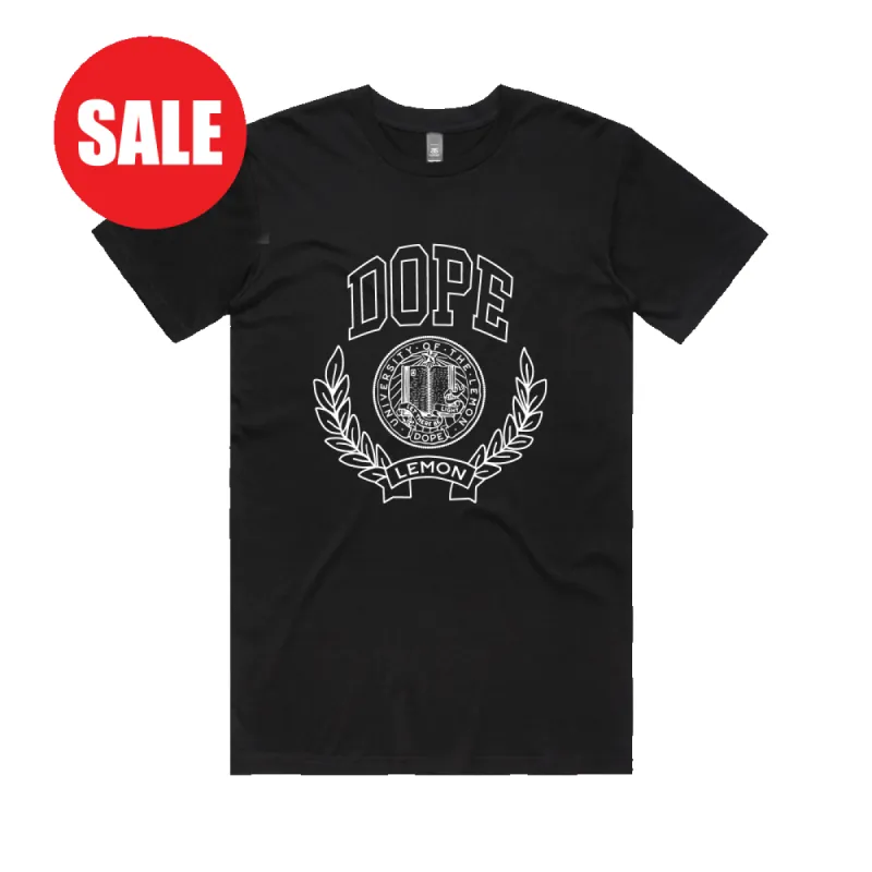 Dope University / Black T-Shirt sold by Dope Lemon