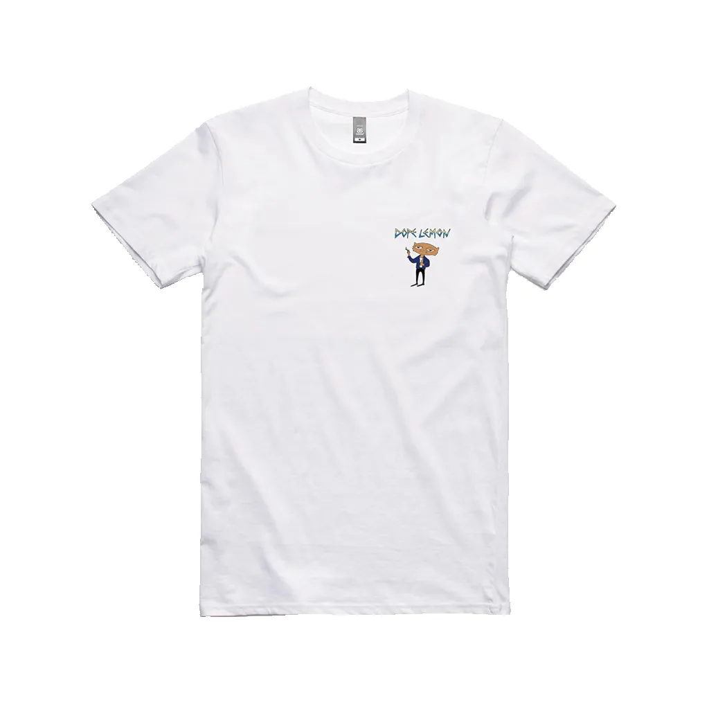 Smoking Cat / White T-Shirt sold by Dope Lemon product image thumbnail 2