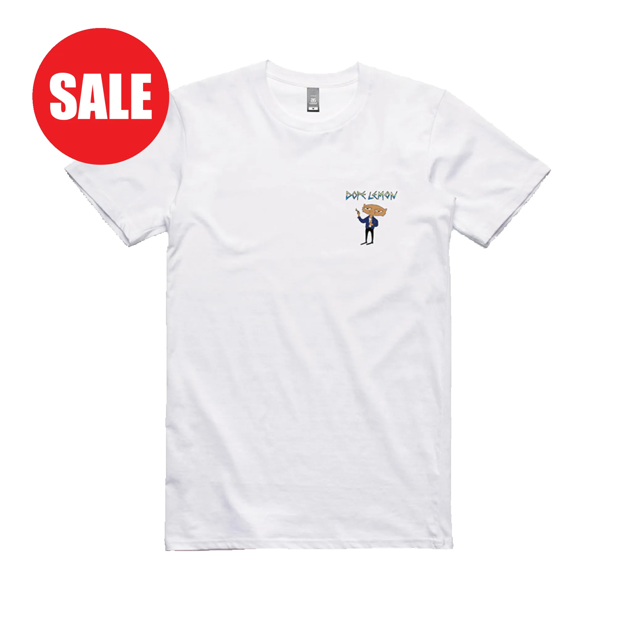 Smoking Cat / White T-Shirt sold by Dope Lemon