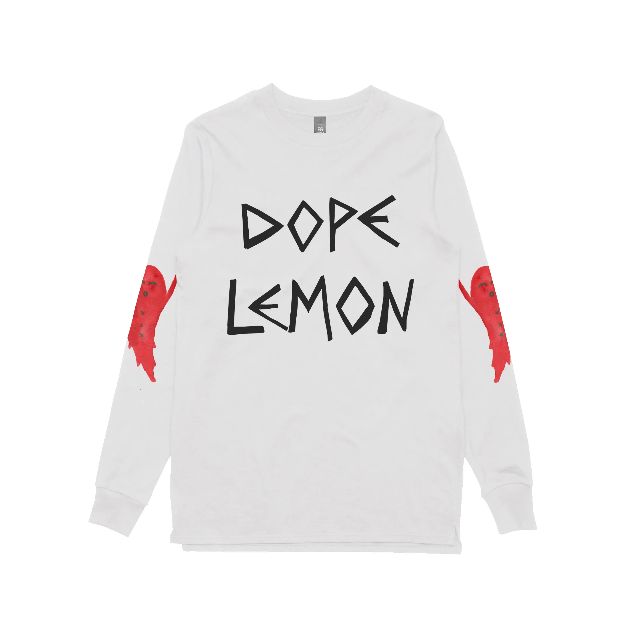 Red Ghost / White Longsleeve T-shirt sold by Dope Lemon product image thumbnail 2