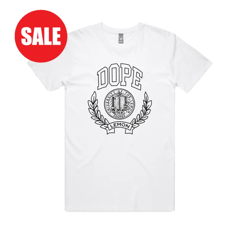 Dope University / White T-Shirt sold by Dope Lemon