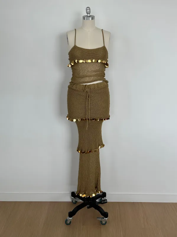 Chandelier Sequin 2-Piece Set sold by Stiiickky