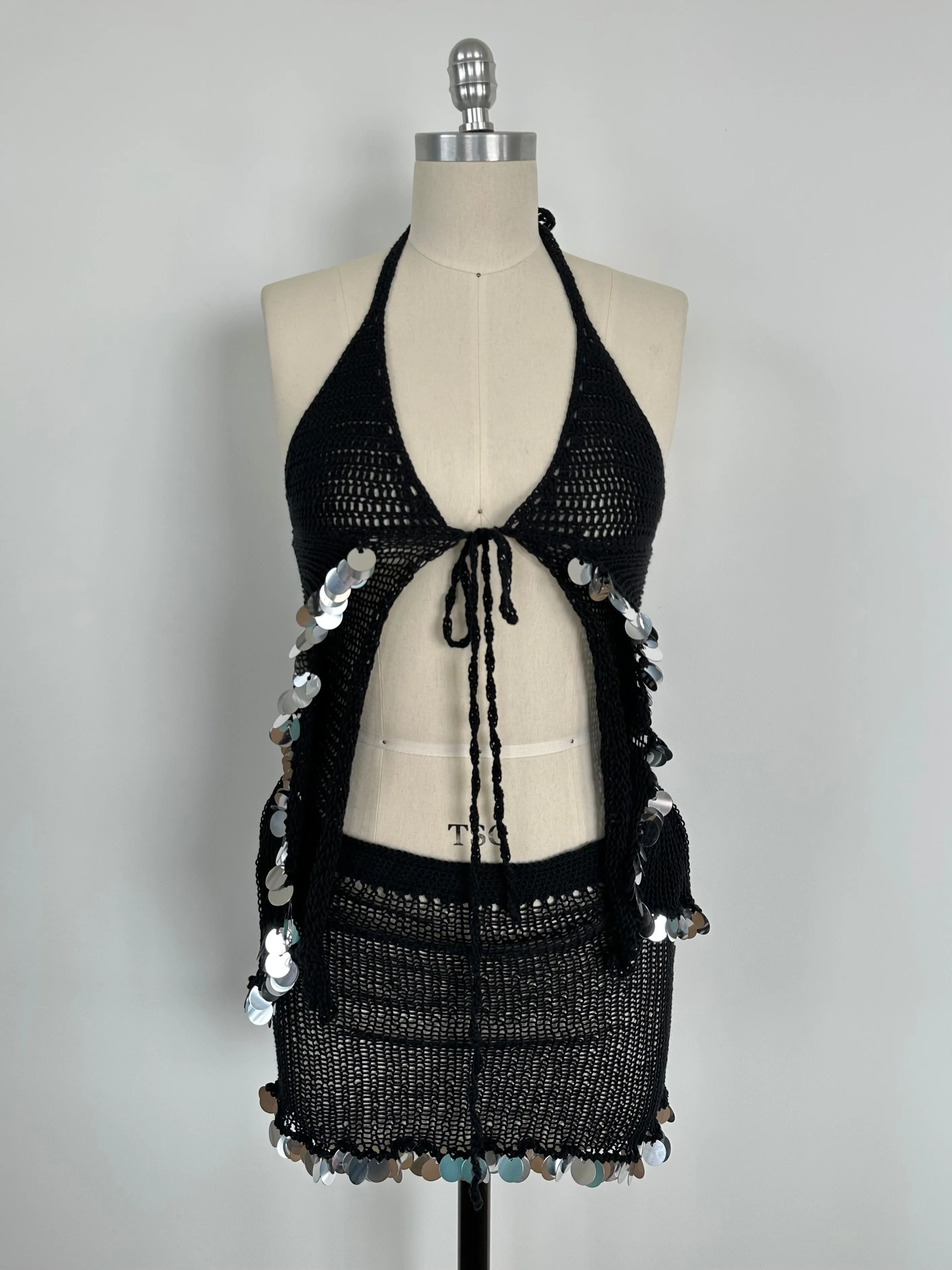 Black Sequin 2-Piece Set sold by Stiiickky product image thumbnail 2