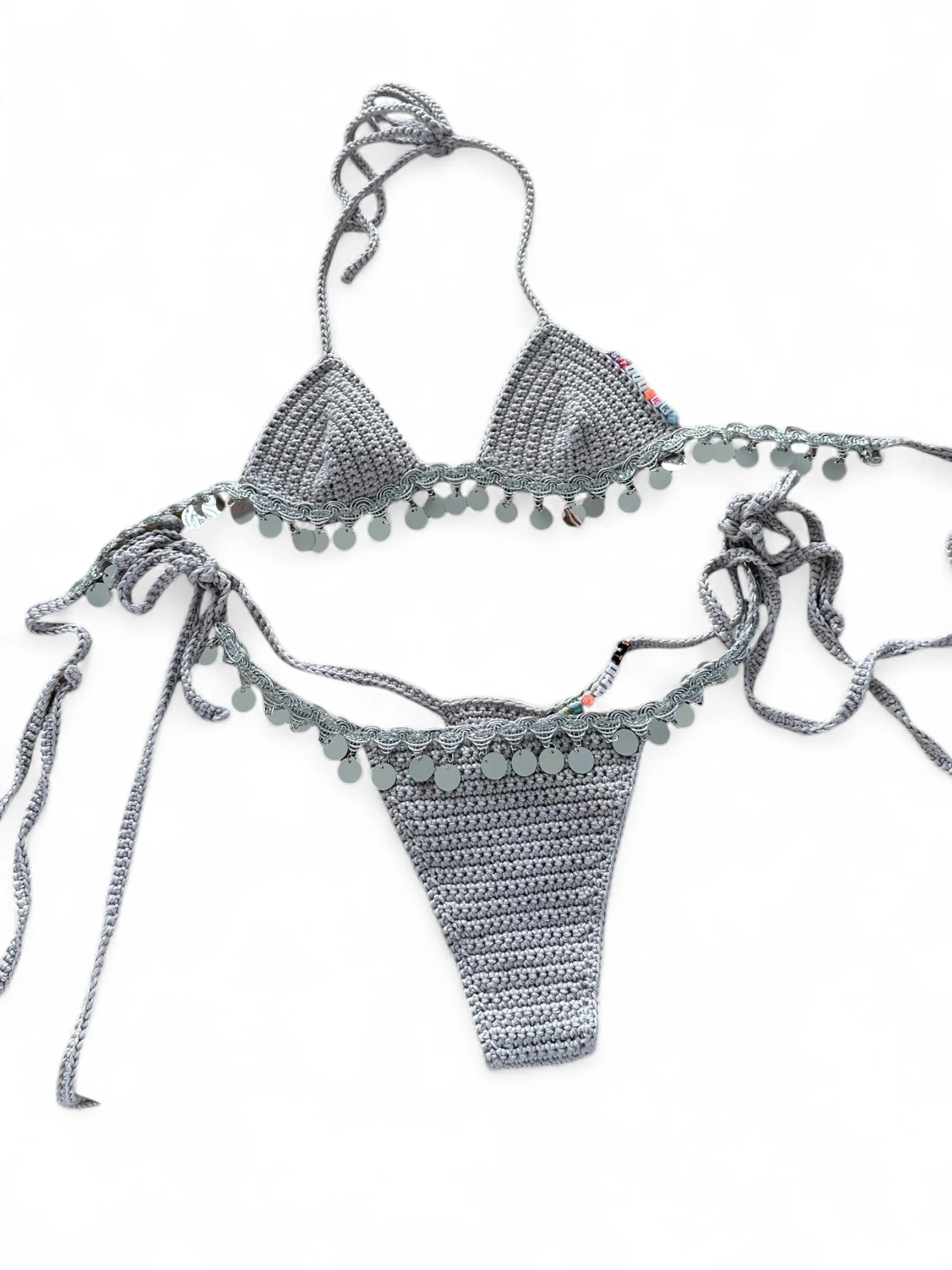 Crochet Sequin Bikini sold by Stiiickky product image thumbnail 4