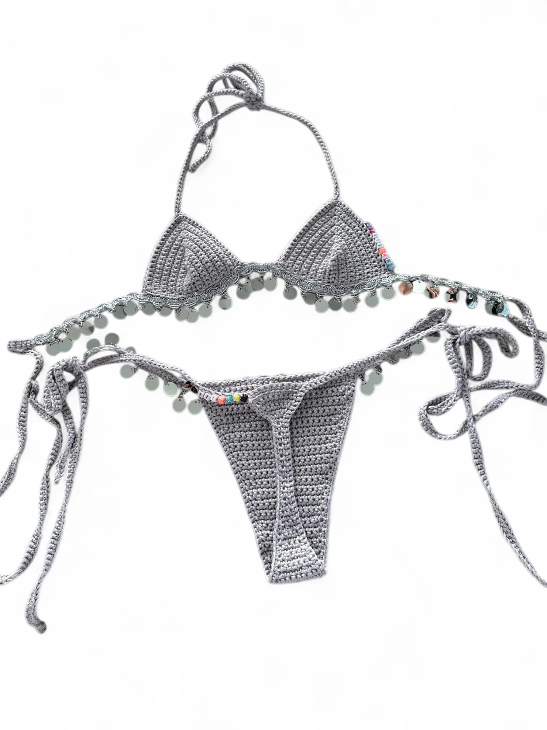 Crochet Sequin Bikini sold by Stiiickky product image thumbnail 5