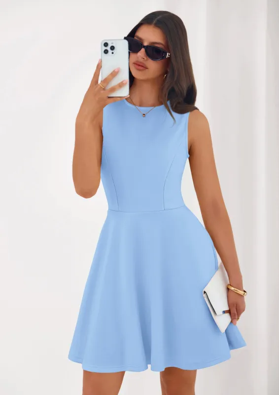 PRETTYGARDEN A Line Dresses for Women Elegant Classy Sleeveless Summer Short Tank Cocktail Party Spring Mini Dress made by PrettyGarden