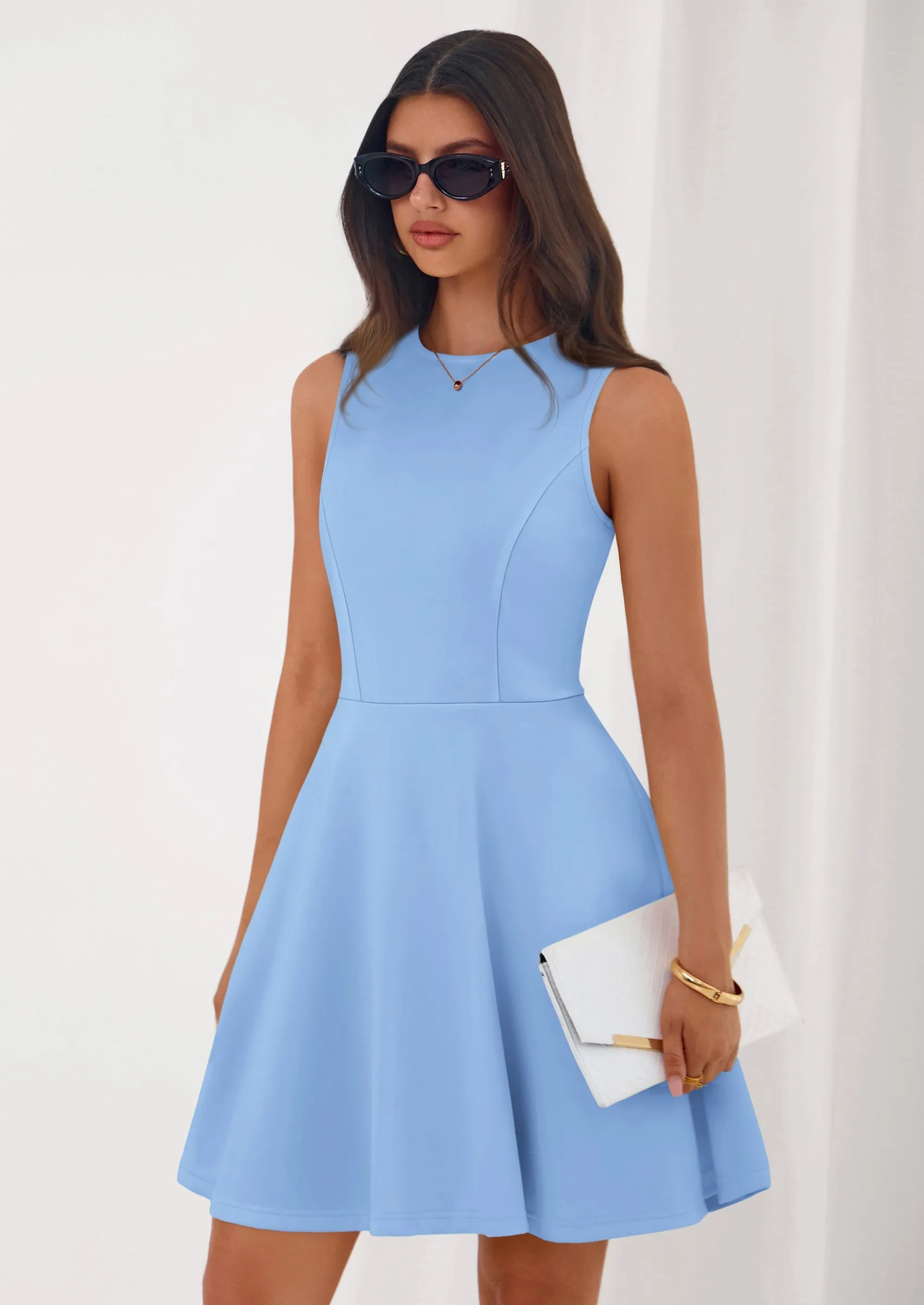 PRETTYGARDEN A Line Dresses for Women Elegant Classy Sleeveless Summer Short Tank Cocktail Party Spring Mini Dress sold by PrettyGarden product image thumbnail 4