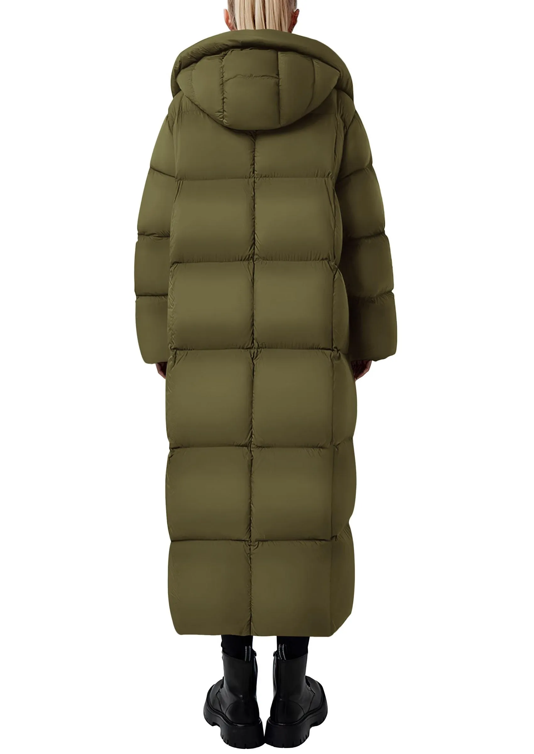 PRETTYGARDEN Women's Winter Long Puffer Coats Hooded Zip Up Casual Thickened Down Jackets Trendy Warm Clothes Outerwear sold by PrettyGarden product image thumbnail 2