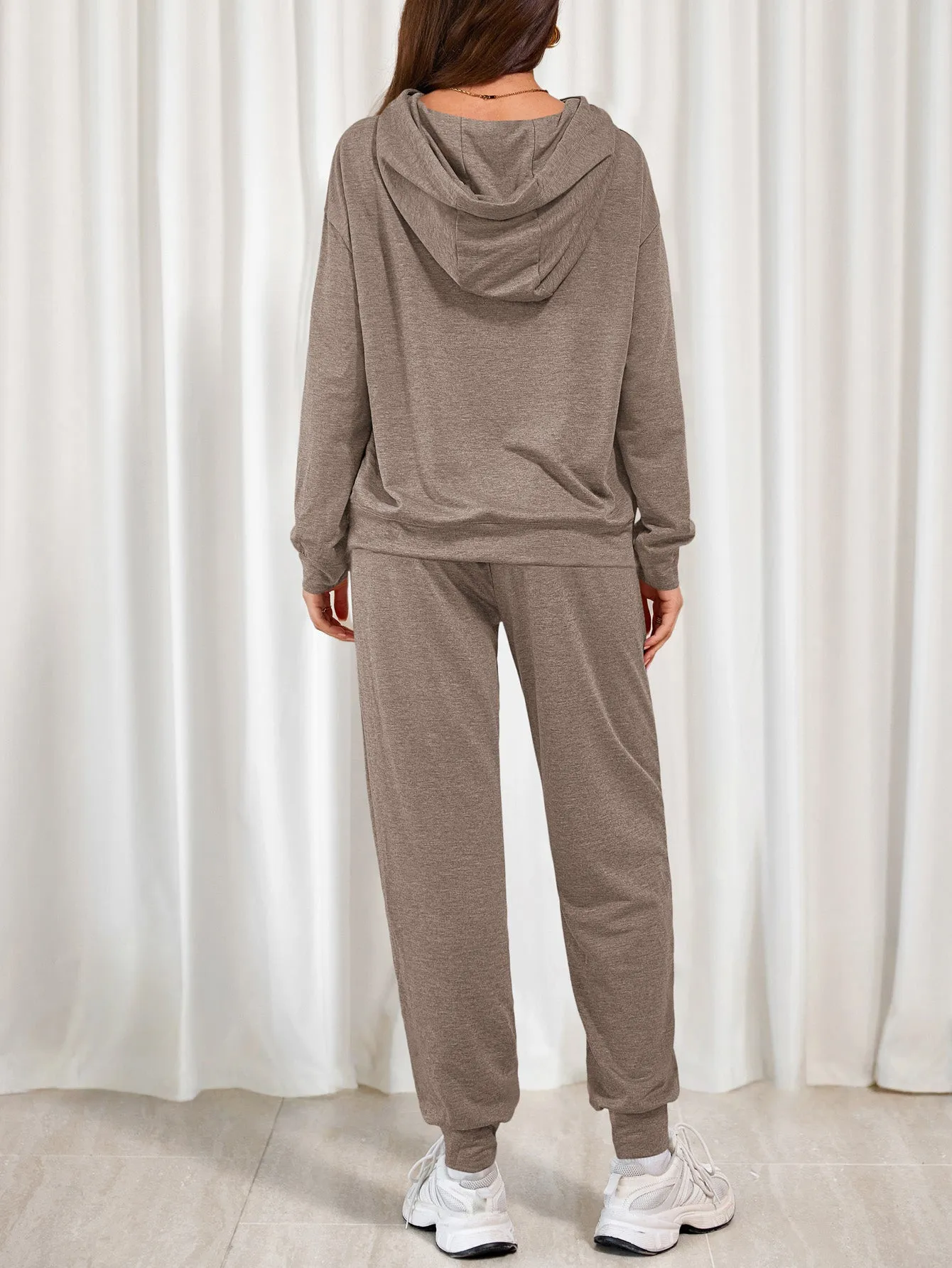 PRETTYGARDEN Women's Two Piece Outfits Sweatsuits Lounge Sets Hoodies Sweatshirt Joggers Sweatpants Fall Fashion Clothes sold by PrettyGarden product image thumbnail 2