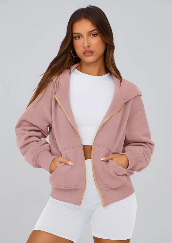 PRETTYGARDEN Hoodies For Women Sweatshirt Zip Up Hoodie Fall Fashion Trendy Long Sleeve Jackets Winter Clothing Outfits made by PrettyGarden