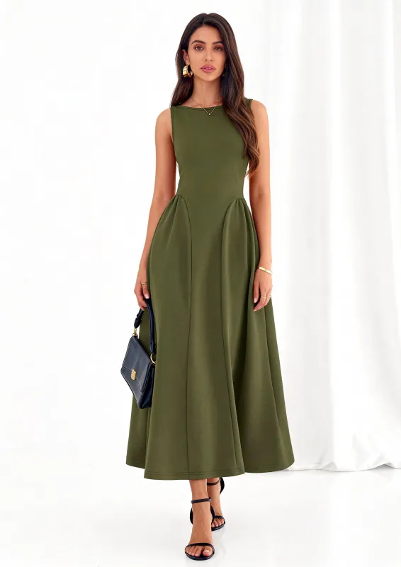 PRETTYGARDEN Summer Sleeveless Maxi Dresses for Women Elegant Classy A Line Tank Formal Midi Long Wedding Guest Dress made by PrettyGarden