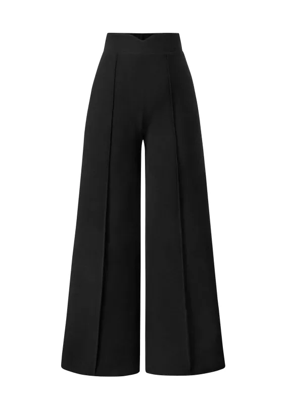 PRETTYGARDEN Wide Leg Pants Woman Spring Dressy High Waisted Business Casual Summer Flowy Work Palazzo Pants Trousers made by PrettyGarden