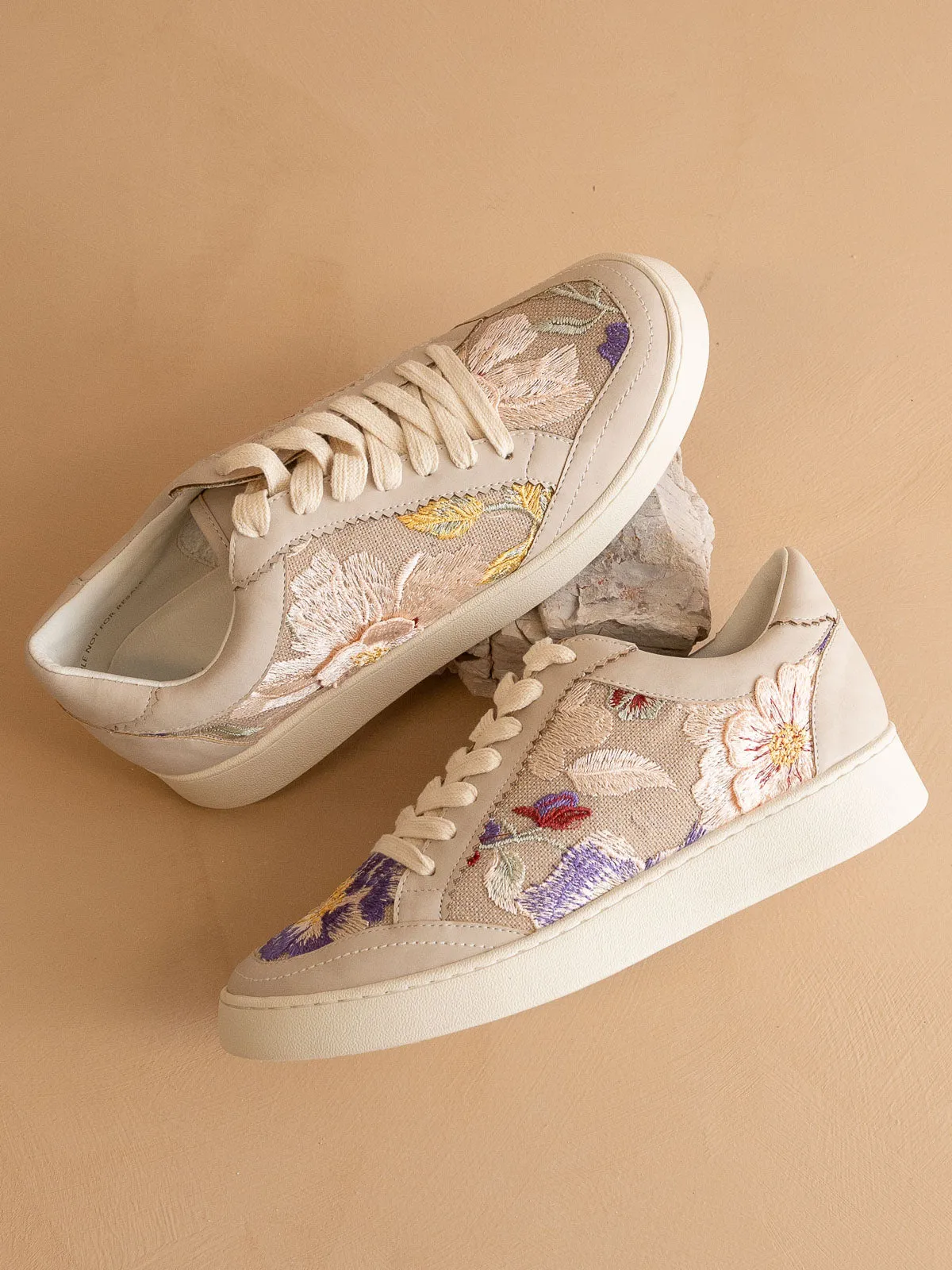 The Tammi | Light Grey Floral Applique Sneaker sold by Oasis Society product image thumbnail 4