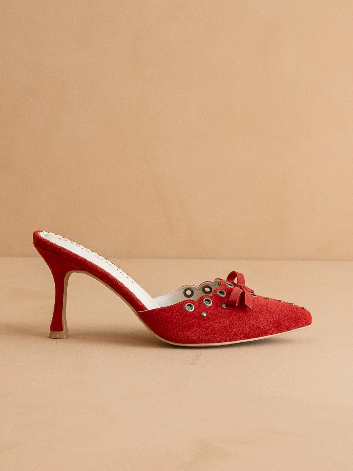 The Meridian | Red Kitten Heel sold by Oasis Society product image thumbnail 3