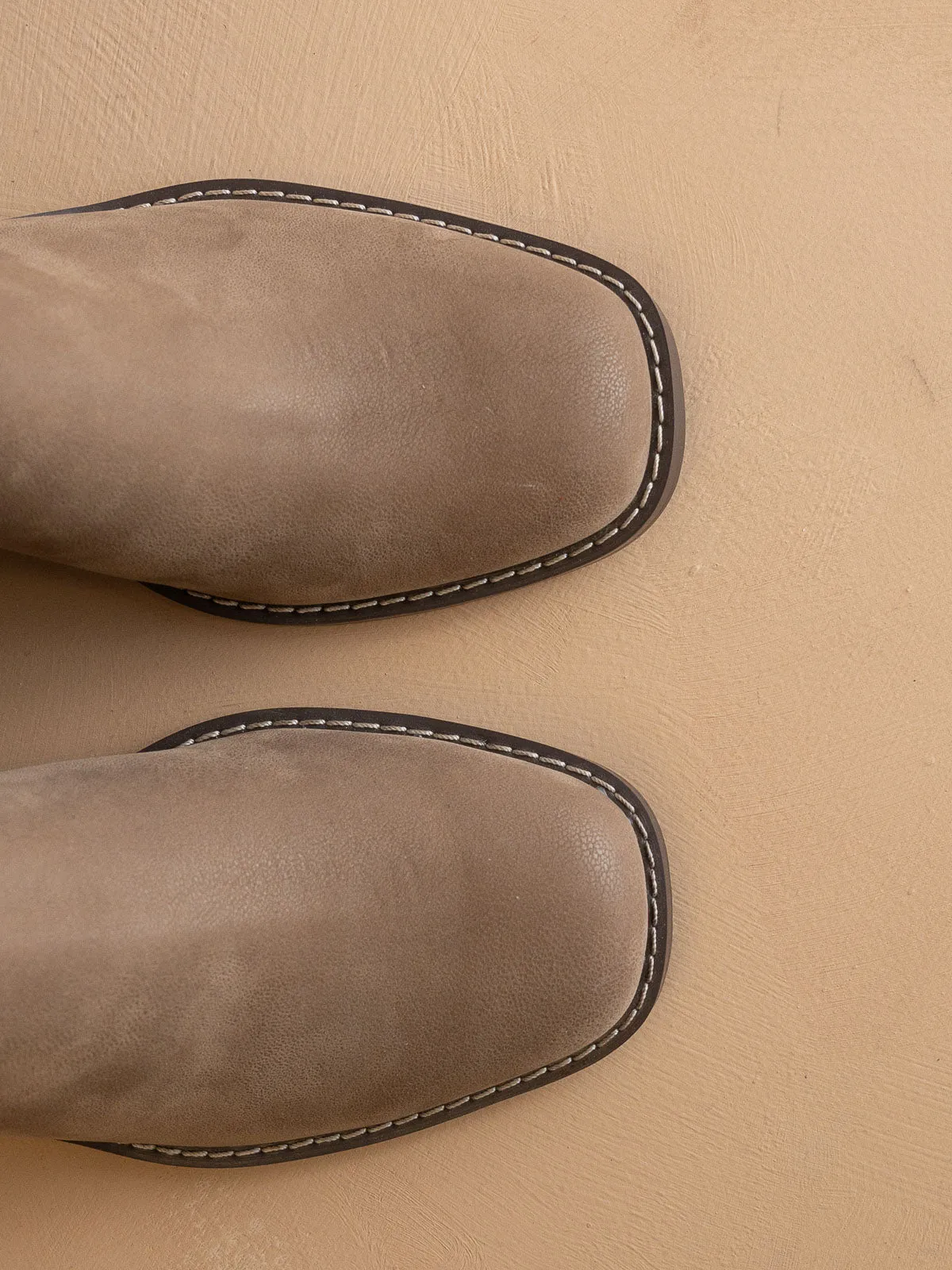 The Dakota | Dark Taupe Heeled Chelsea Bootie *final sale* sold by Oasis Society product image thumbnail 3