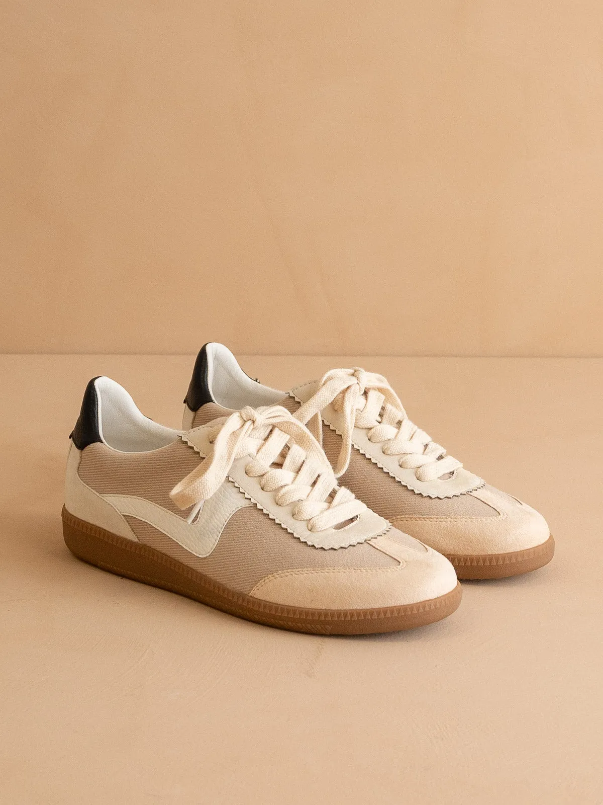 The Kyla | Almond Classic Low Top Sneakers *FINAL SALE* sold by Oasis Society product image thumbnail 2