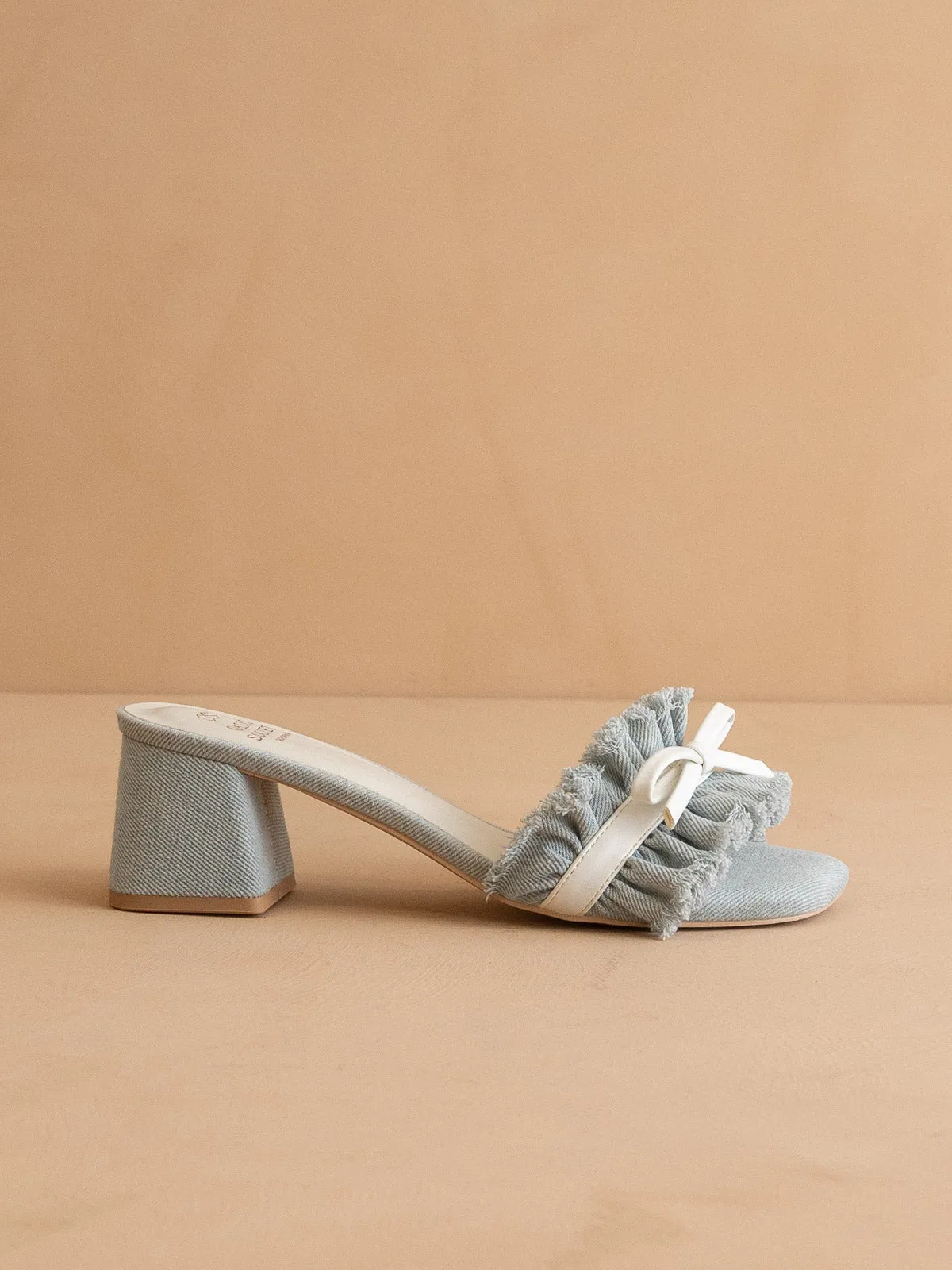 The Julissa | Denim Romantic Low Heel Sandal sold by Oasis Society product image thumbnail 2