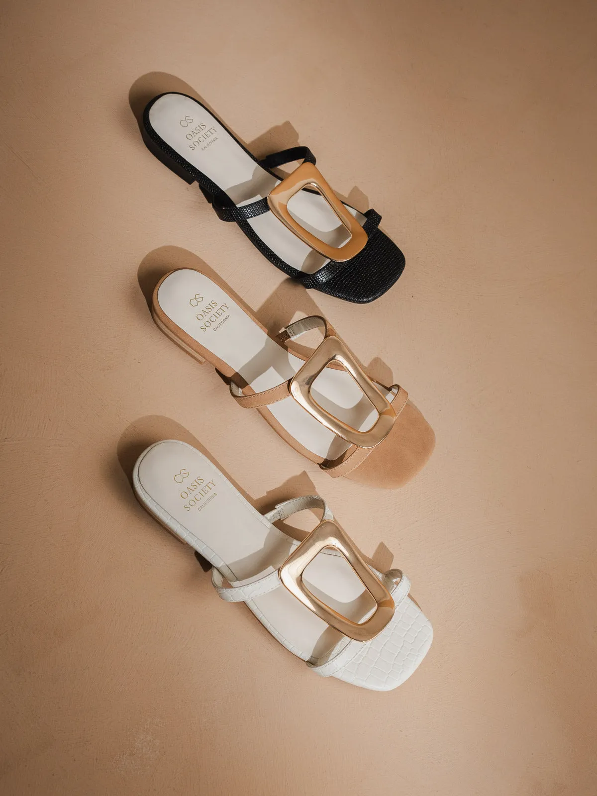 The Amiyah | Black Statement Buckle Sandal *FINAL SALE* sold by Oasis Society product image thumbnail 4