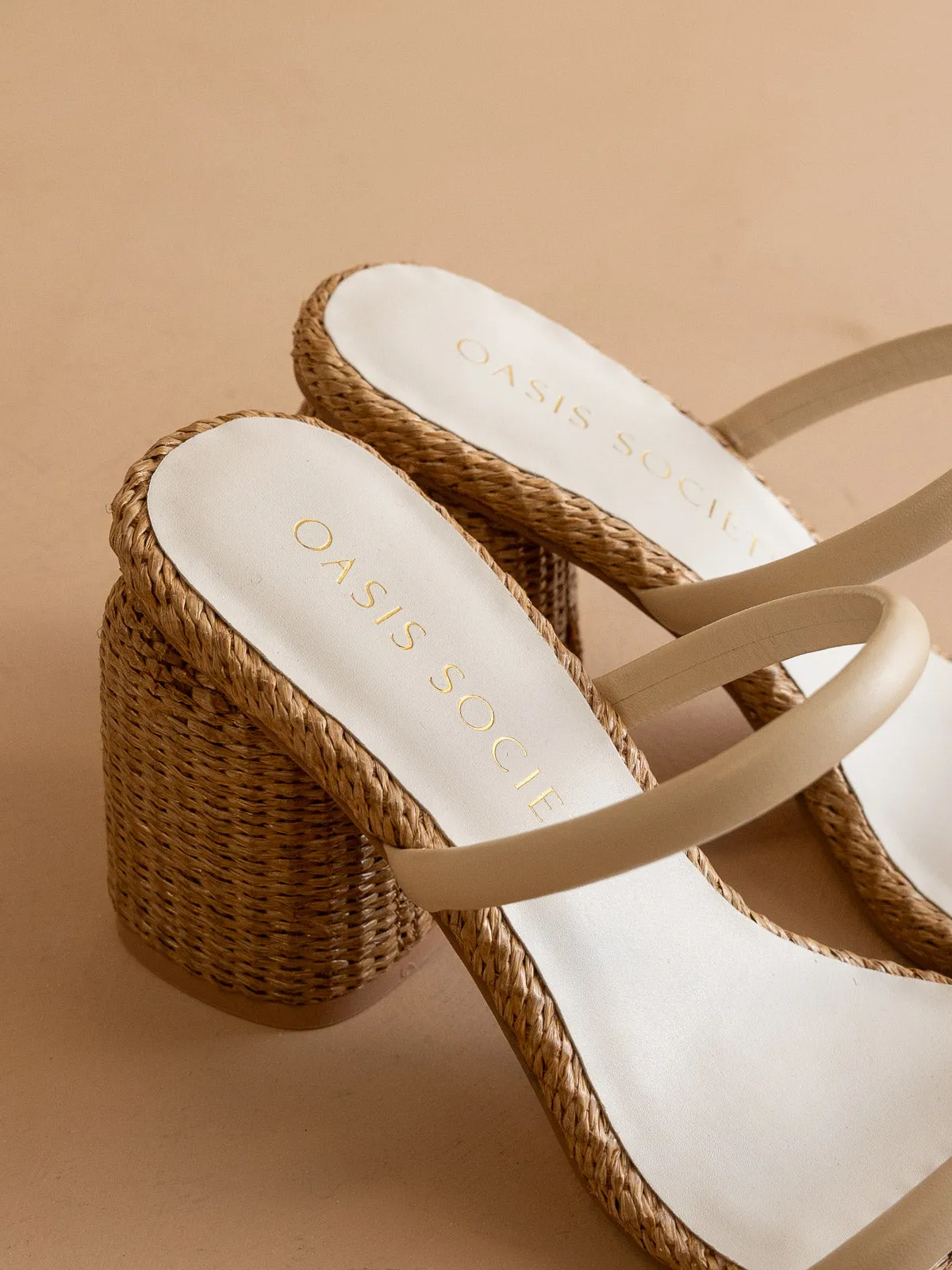 The Margaret | Butter Rattan Heel sold by Oasis Society product image thumbnail 4