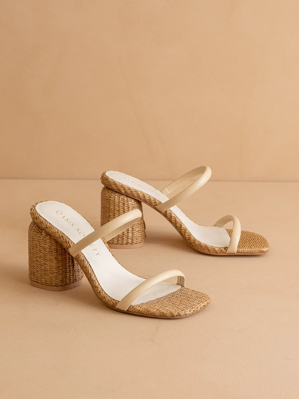 The Margaret | Butter Rattan Heel sold by Oasis Society product image thumbnail 2