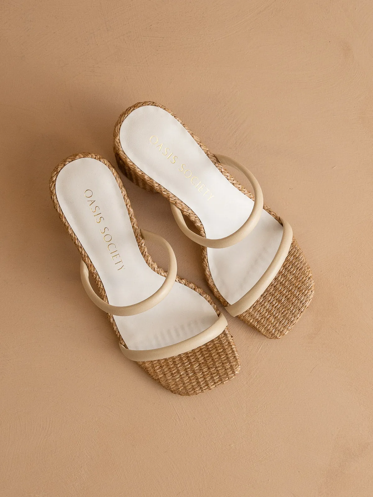 The Margaret | Butter Rattan Heel sold by Oasis Society product image thumbnail 3