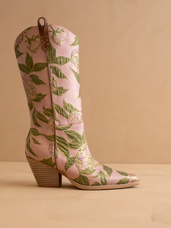 The Tesha | Rose Garden Floral Cowboy Boot made by Oasis Society