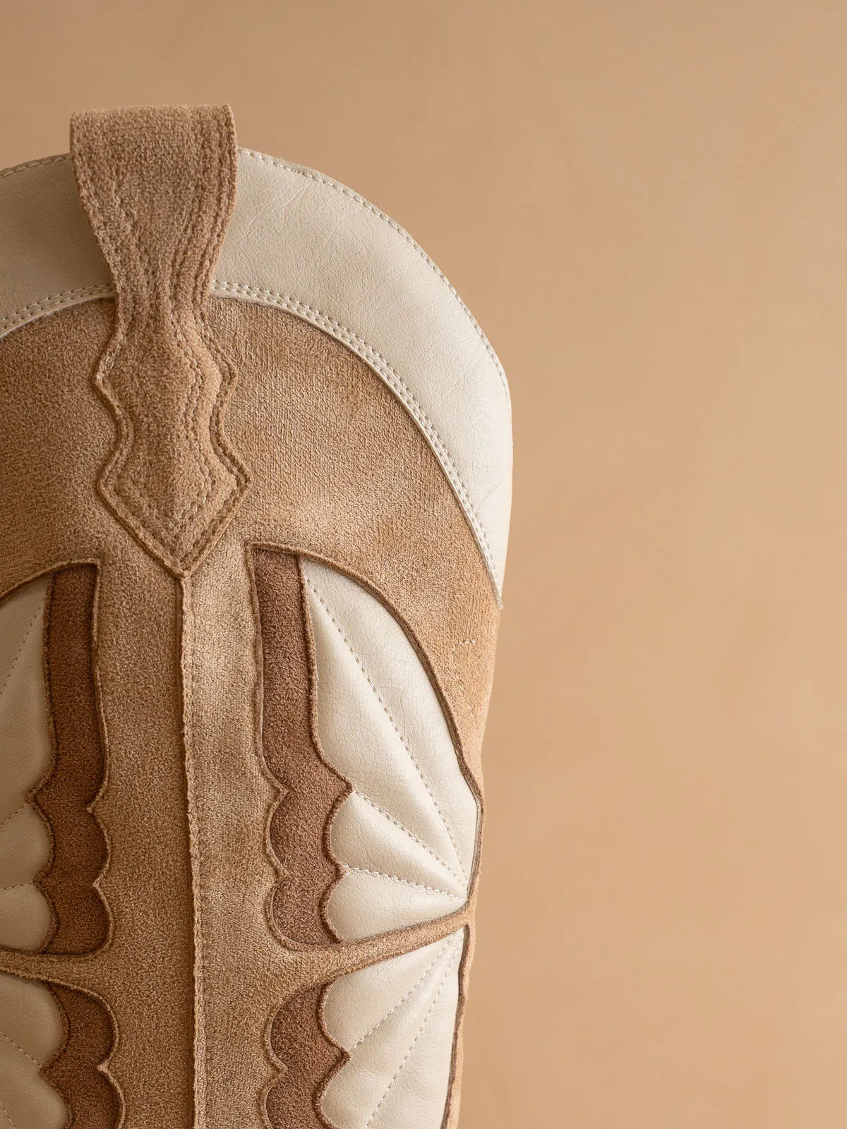 The Fairy | Almond Western Boot in Suede with Butterfly Inlay sold by Oasis Society product image thumbnail 2