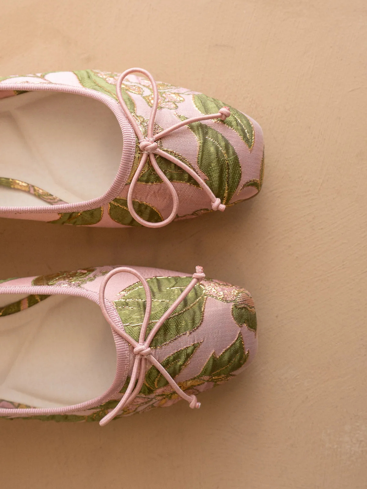 The London | Rose Garden Ballet Pointe Flat sold by Oasis Society