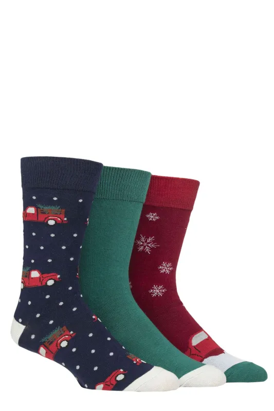 Men's Holiday Tree Pick-up Crew Sock sold by Sock Buy