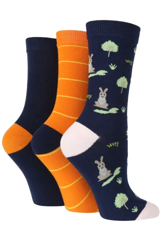 Women's Hopping Bunny Crew Sock sold by Sock Buy