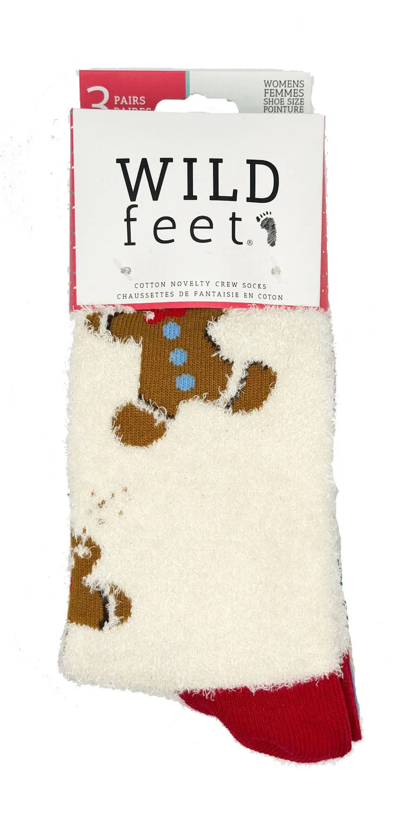 Women's Gingerbread Cookie Crew Socks - 3 Pair Pack sold by Sock Buy product image thumbnail 2