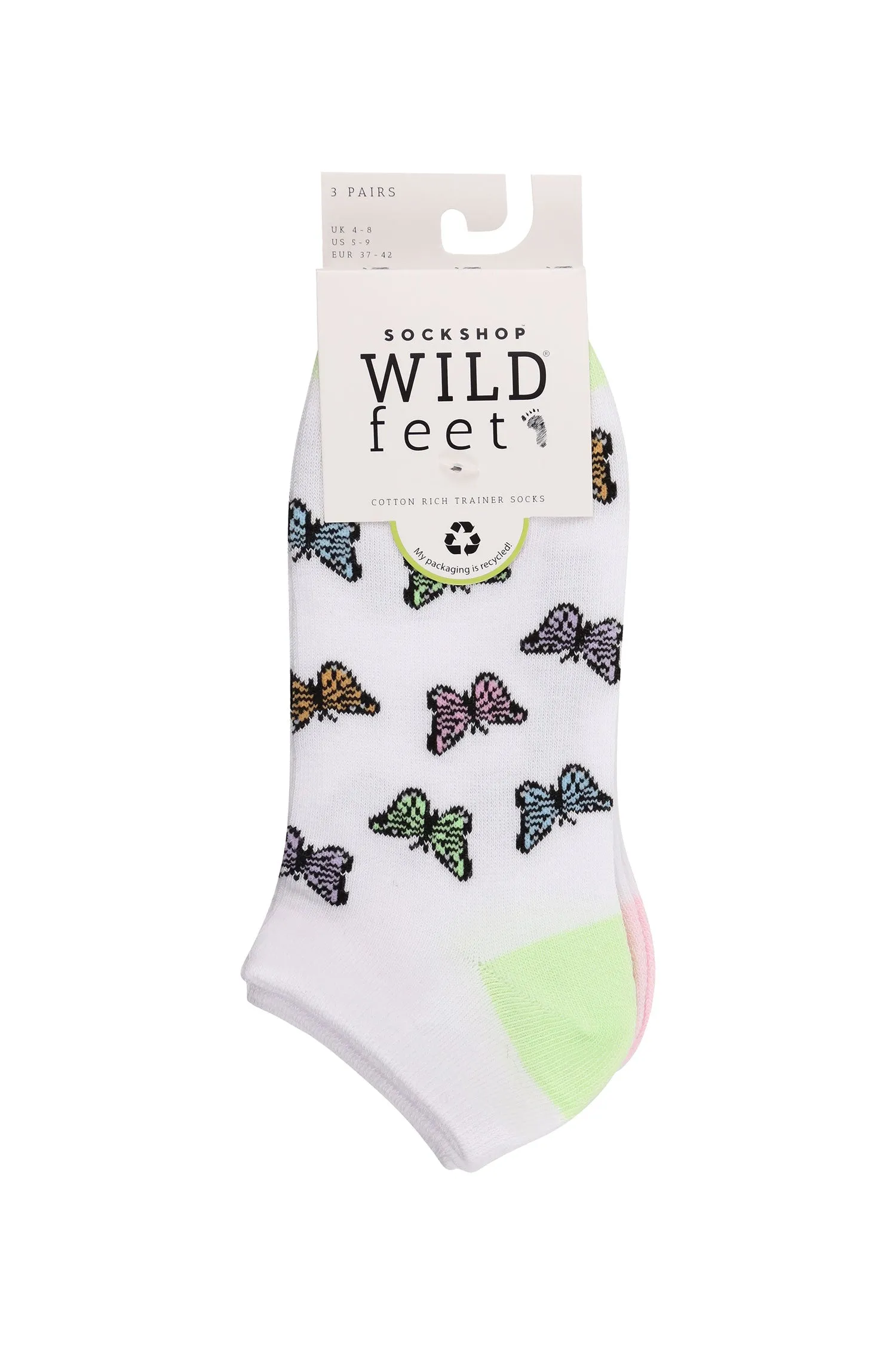 Women's Butterflies Low Cut Socks sold by Sock Buy product image thumbnail 2