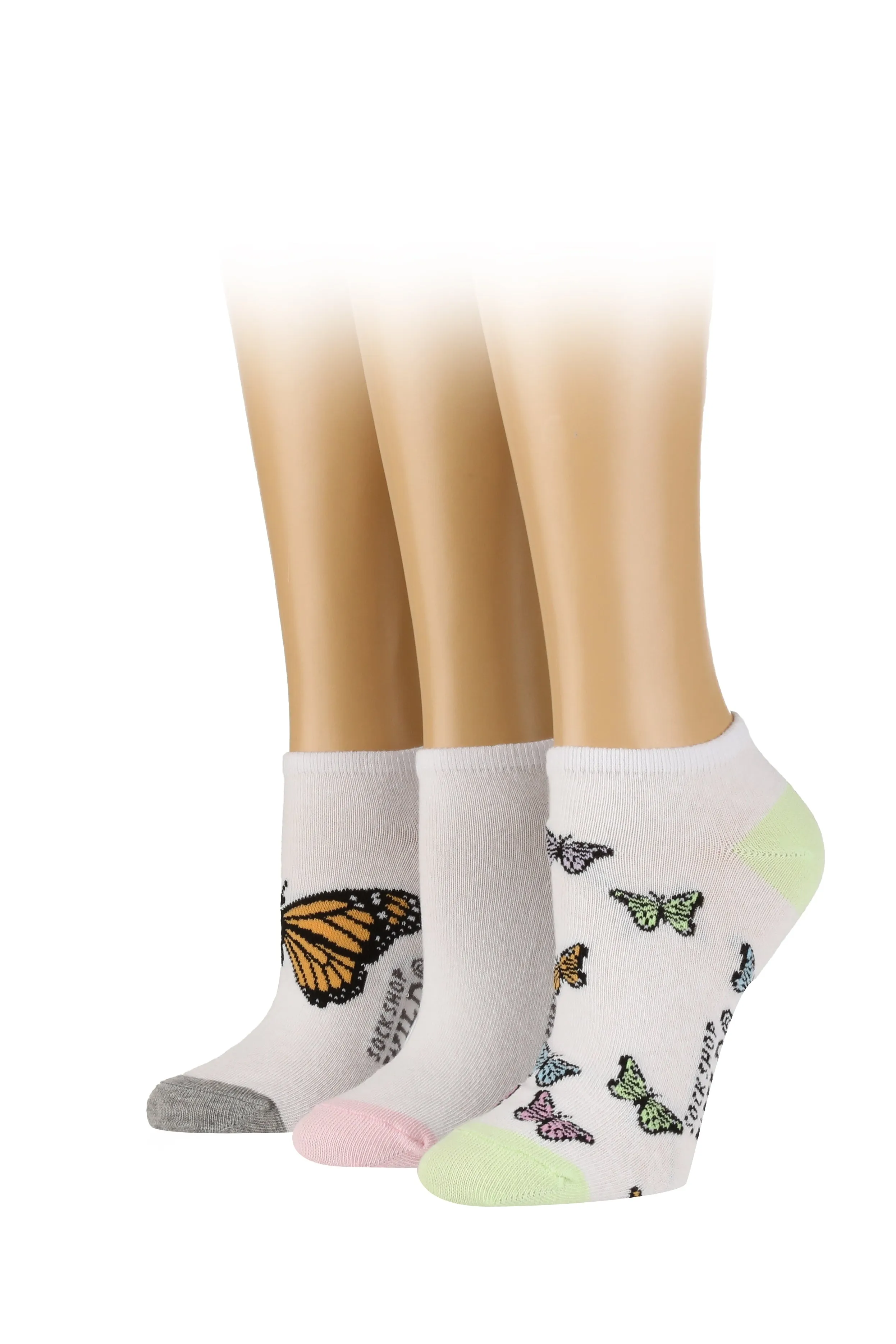 Women's Butterflies Low Cut Socks sold by Sock Buy product image thumbnail 3