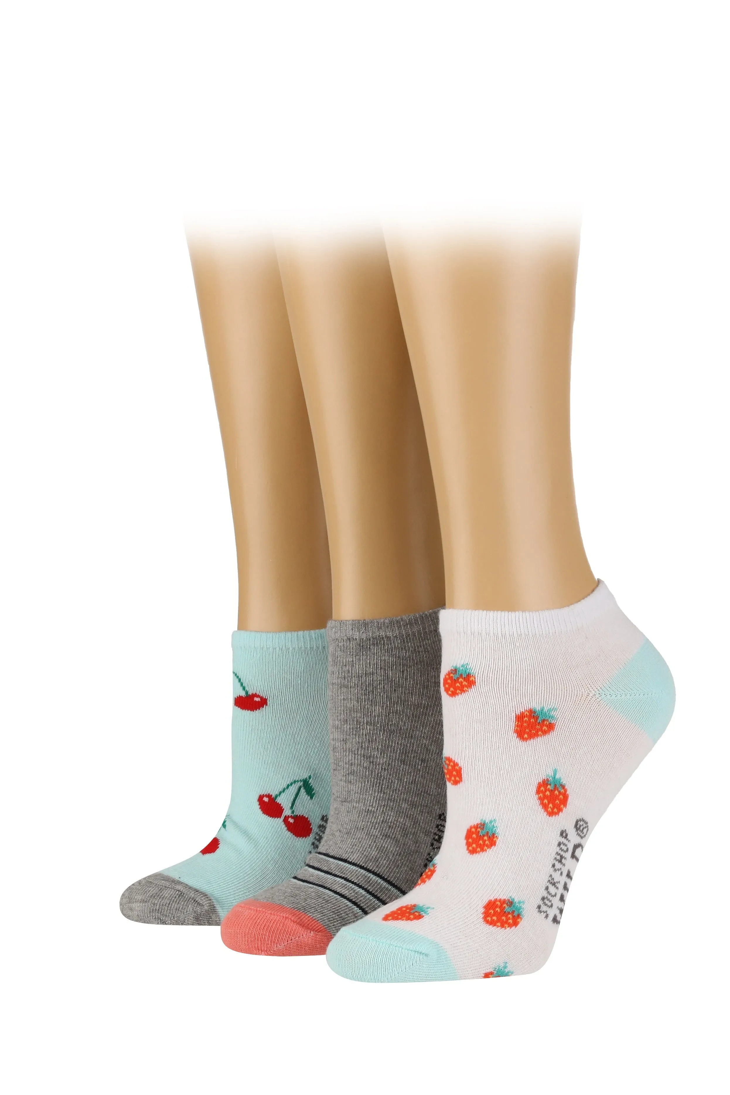 Women's Strawberries Low Cut Socks sold by Sock Buy product image thumbnail 3